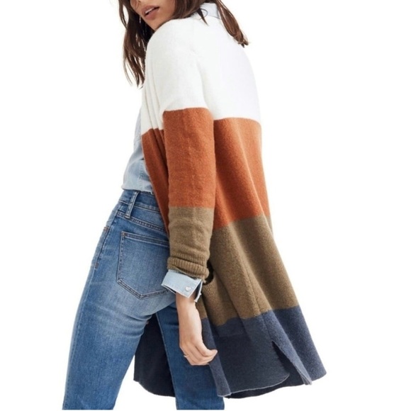 Madewell Kent Wide Stripe Cardigan - Picture 2 of 6